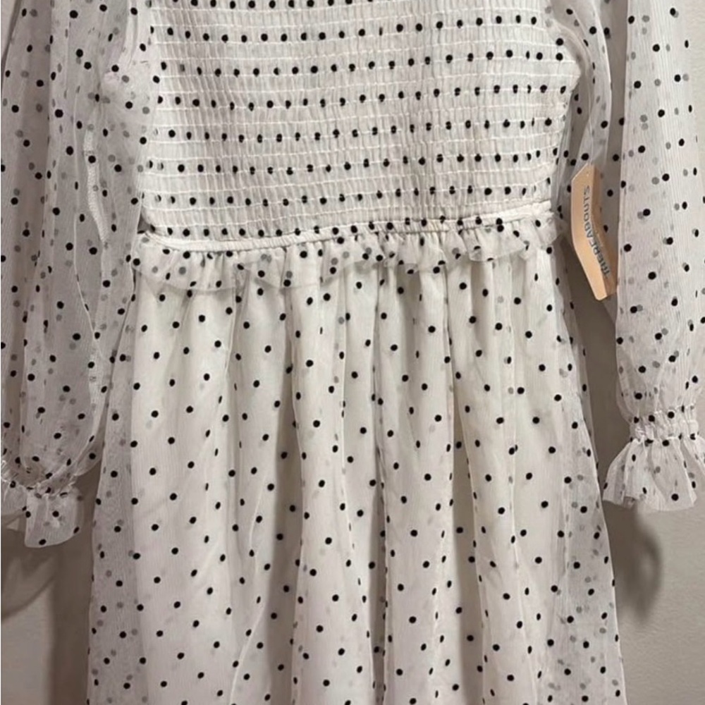 Thereabouts Little & Big Girls Polar Bear Dot Long Sleeve Formal Party Dress